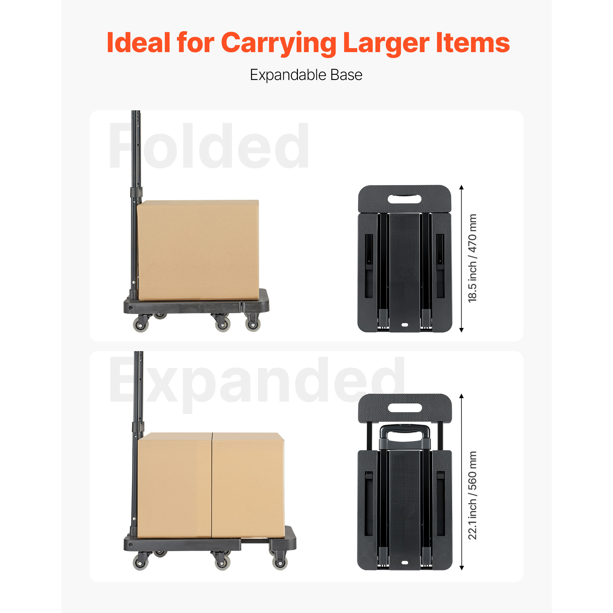 SucceBuy 500LBS Folding Hand T – обзор и цена Sports Equipment Trolley