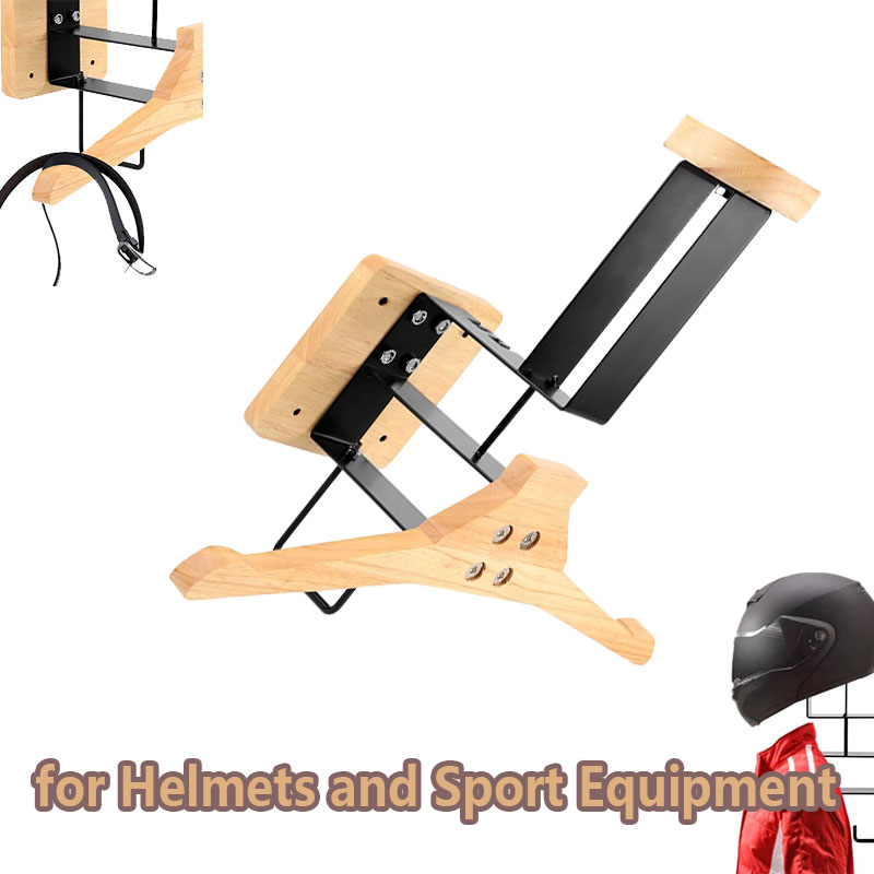 Wood Motorcycle Helmet Holder  – обзор и цена Sports Equipment Organizer Rack