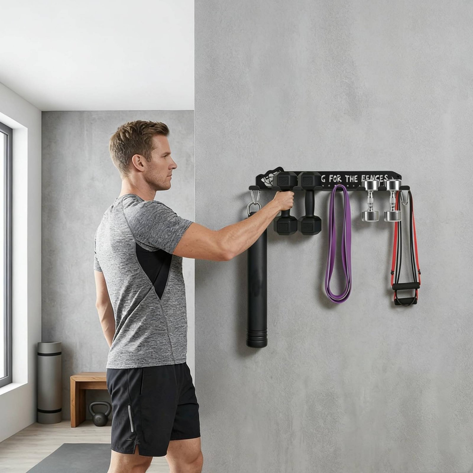 8 Hook Sports Equipment Rack H – обзор и цена Sports Equipment Organizer Rack