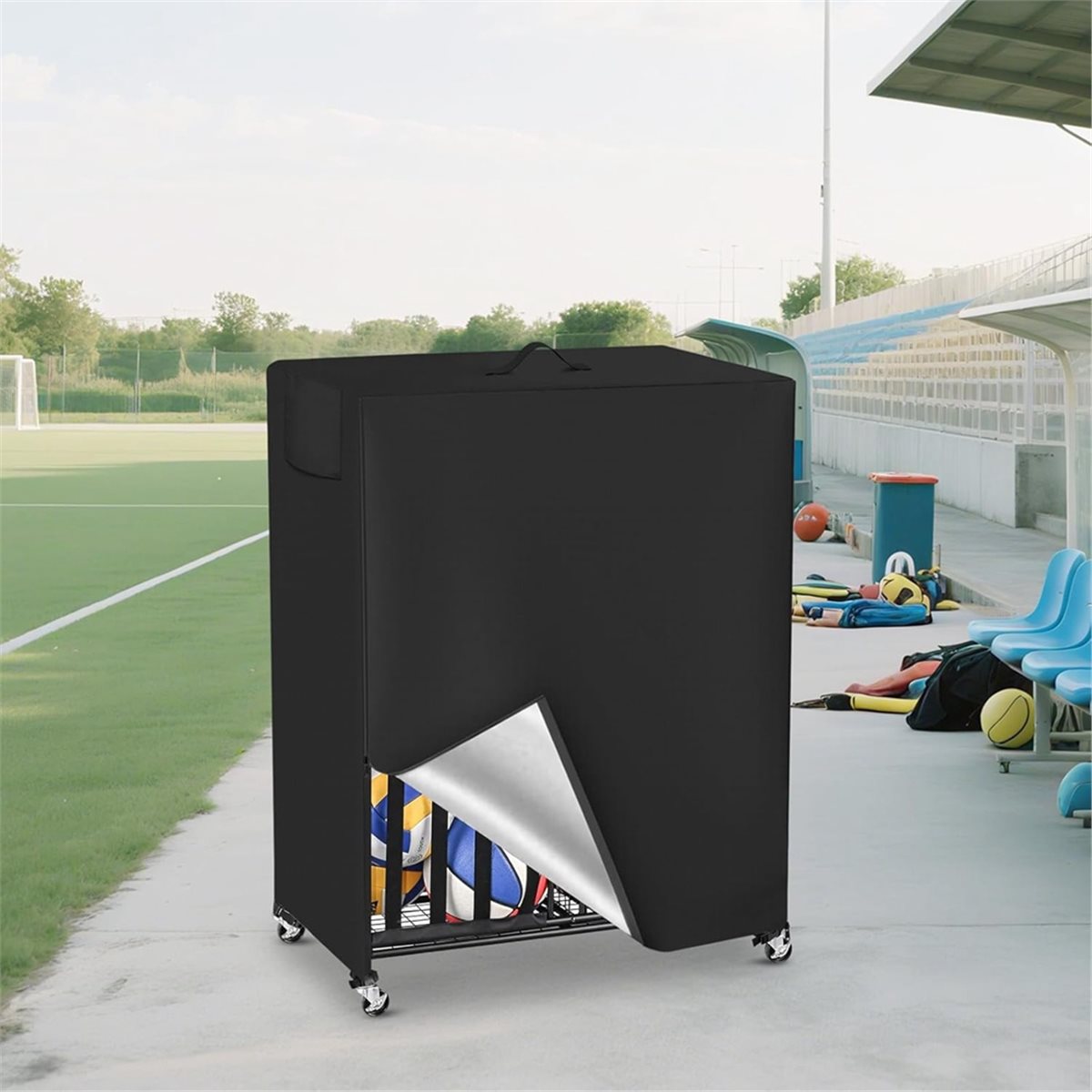 Basketball Rack Cover Garage S – обзор и цена Sports Equipment Organizer Rack