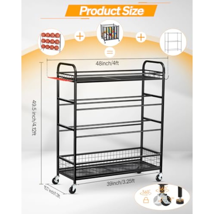 Garage Sports Equipment Organi – обзор и цена Sports Equipment Organizer Rack