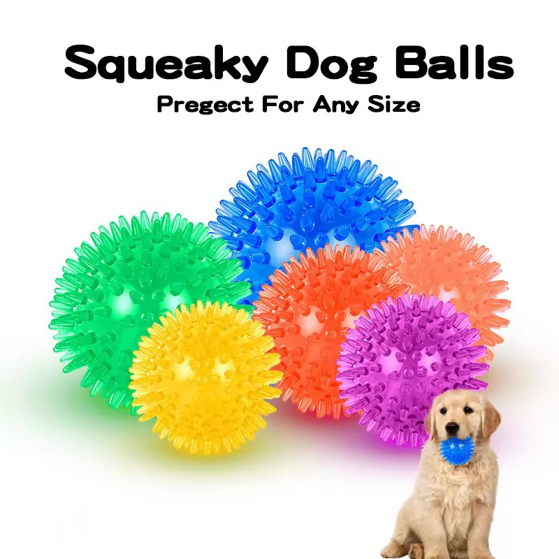 TPR Squeaky Spiked Dog Ball Ch – обзор и цена Spike Ball Game