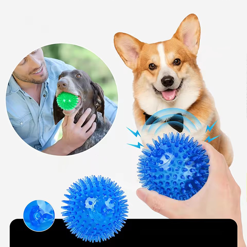 TPR Squeaky Spiked Dog Ball Ch – обзор и цена Spike Ball Game