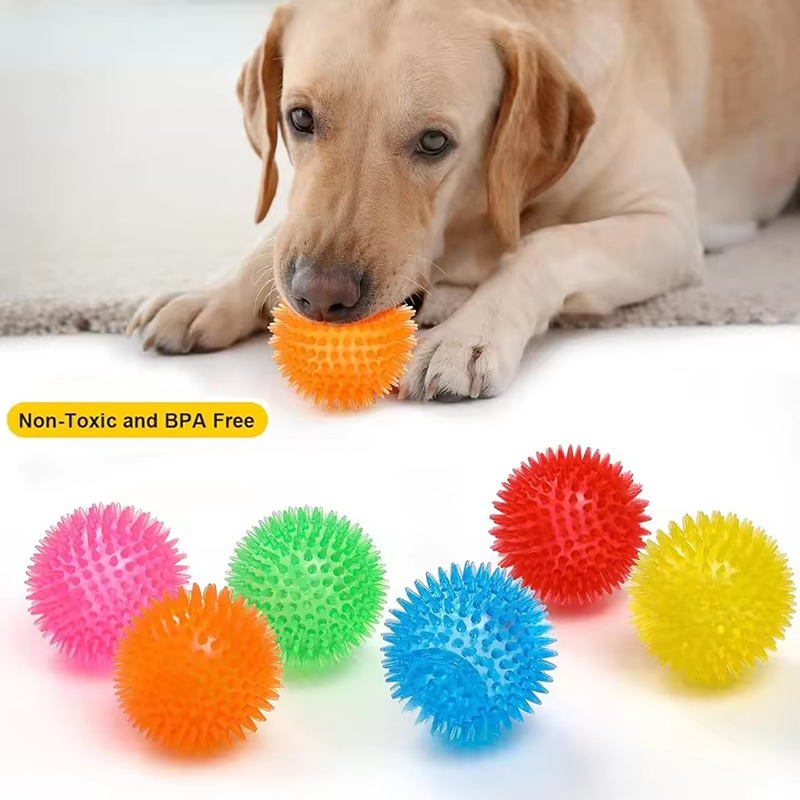TPR Squeaky Spiked Dog Ball Ch – обзор и цена Spike Ball Game