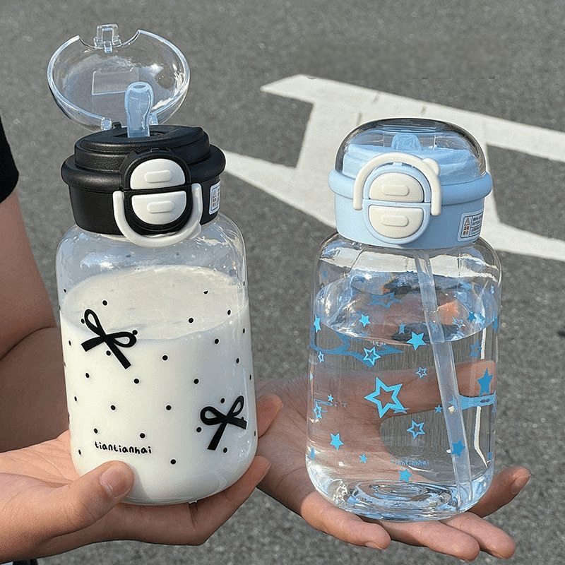 Cute Water Bottle with Straw P – обзор и цена Sports Equipment 5 Years Old