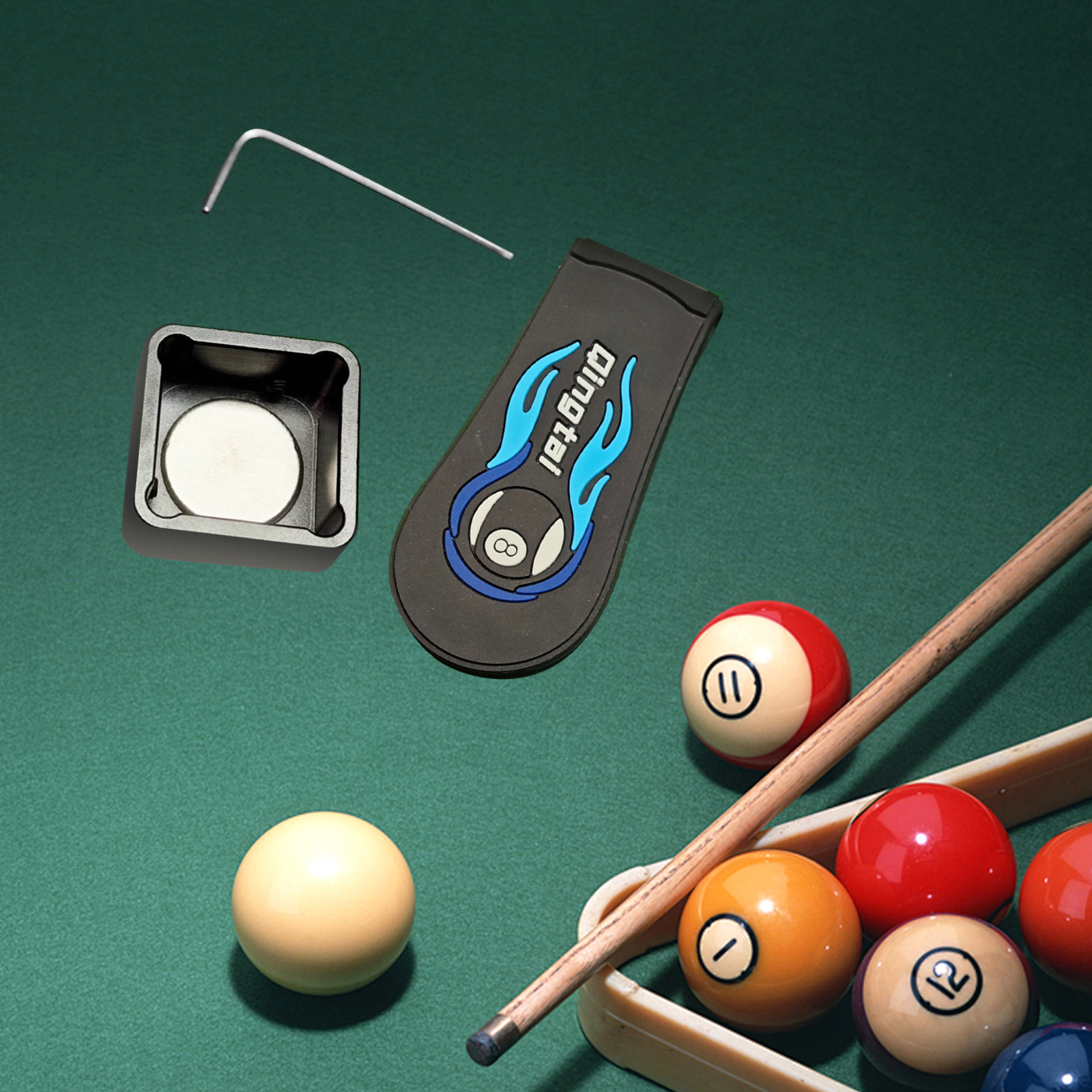 Pool Cue Chalk Holder Snooker  – обзор и цена Sports Equipment Cabinet