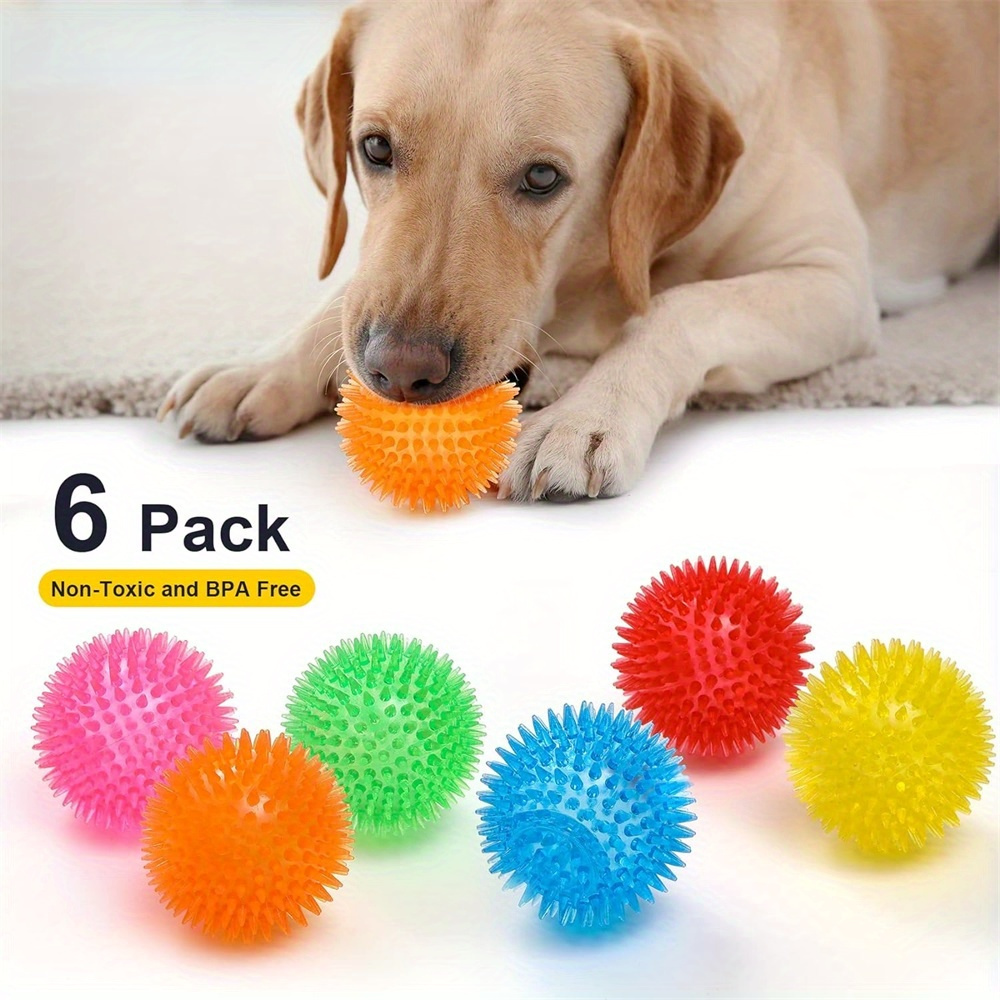 6pcs Dog Toy Balls, Non-Toxic, – обзор и цена Spike Ball Game