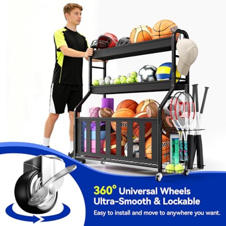 Sports Equipment Organizer Rol – обзор и цена Sports Equipment Organizer Rack