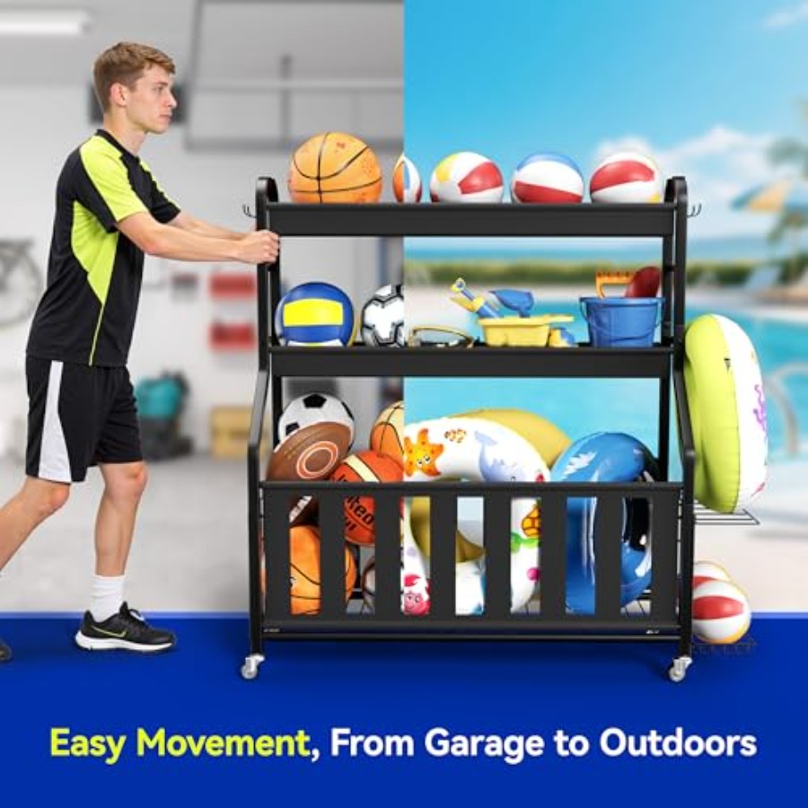 Sports Equipment Organizer Rol – обзор и цена Sports Equipment Organizer Rack