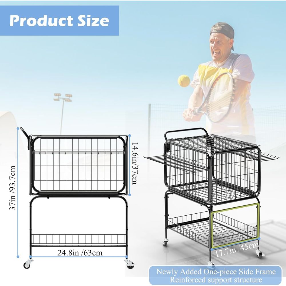 Portable Tennis Ball Cart for  – обзор и цена Sports Equipment Trolley