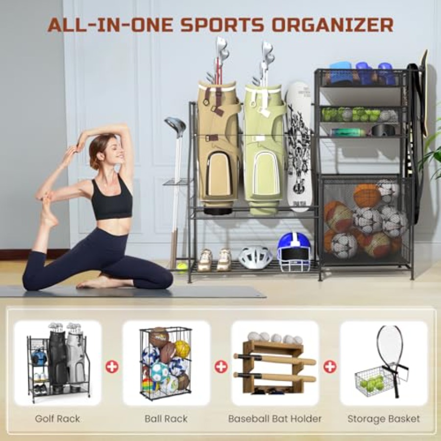 Garage Sports Equipment Organi – обзор и цена Sports Equipment Organizer Rack