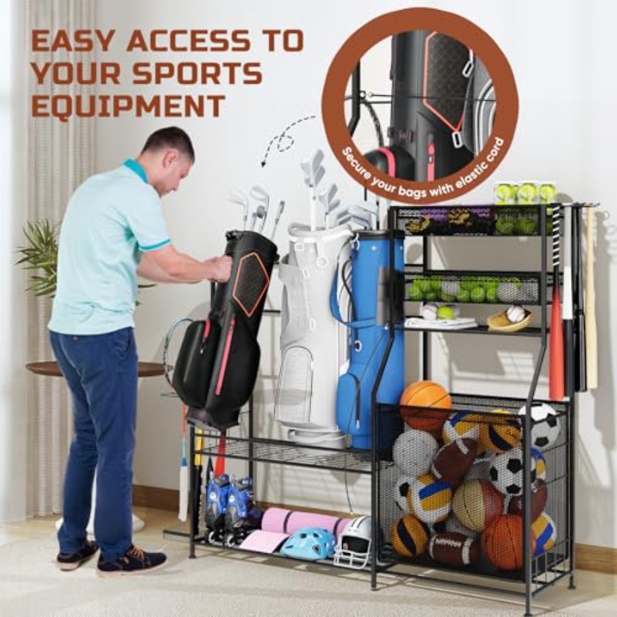 Garage Sports Equipment Organi – обзор и цена Sports Equipment Organizer Rack
