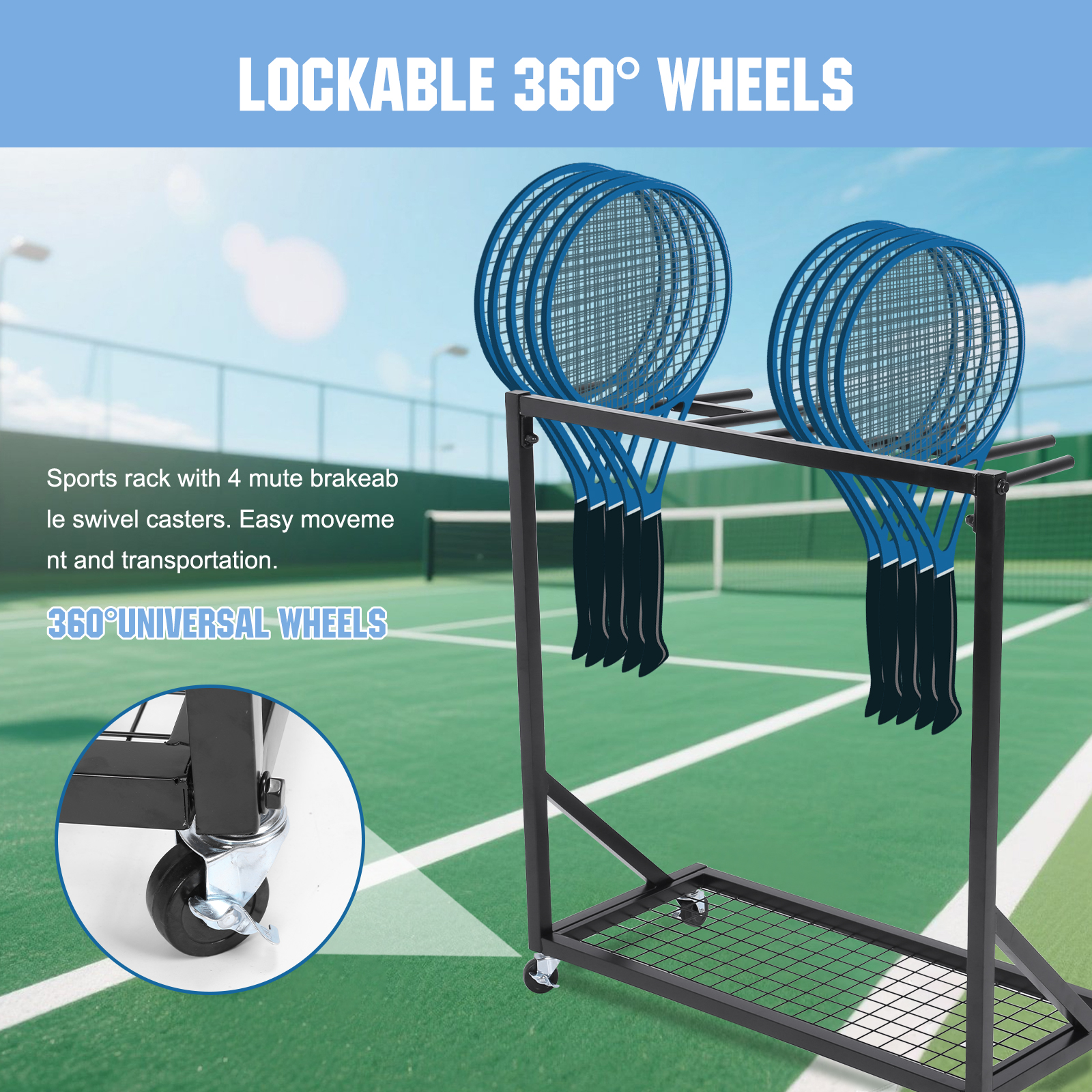 Sports Racquet Storage Organiz – обзор и цена Sports Equipment Organizer Rack