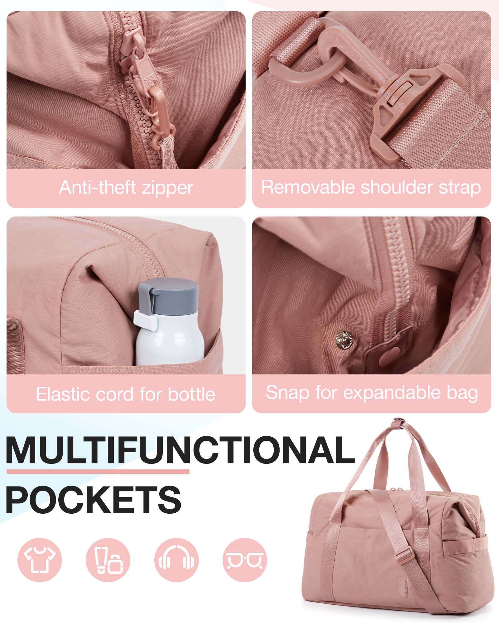 BAGSMART Women's Travel Duffel – обзор и цена Sports Equipment Trolley