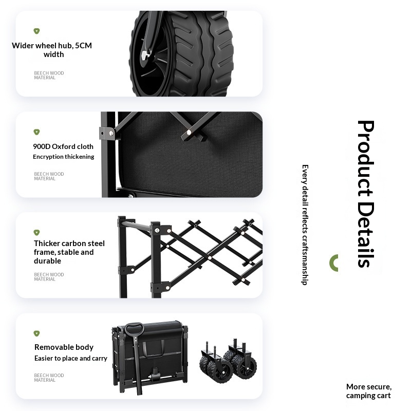 Folding Portable Trolley Cart  – обзор и цена Sports Equipment Trolley