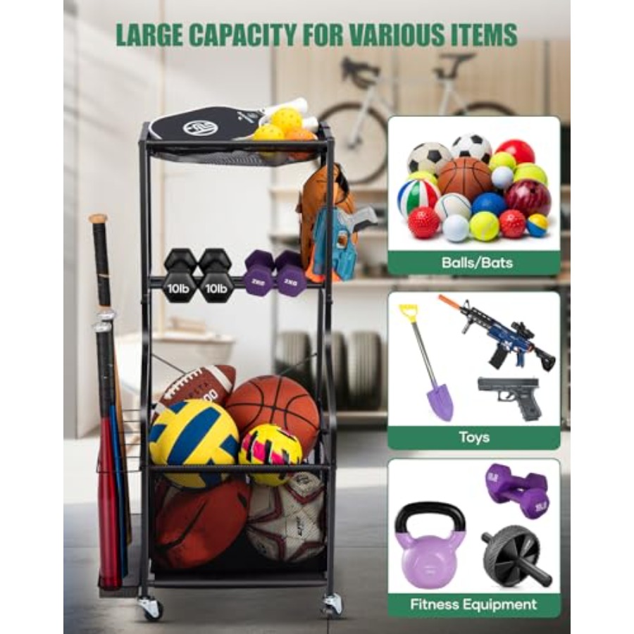 Sports Equipment Garage Organi – обзор и цена Sports Equipment Organizer Rack