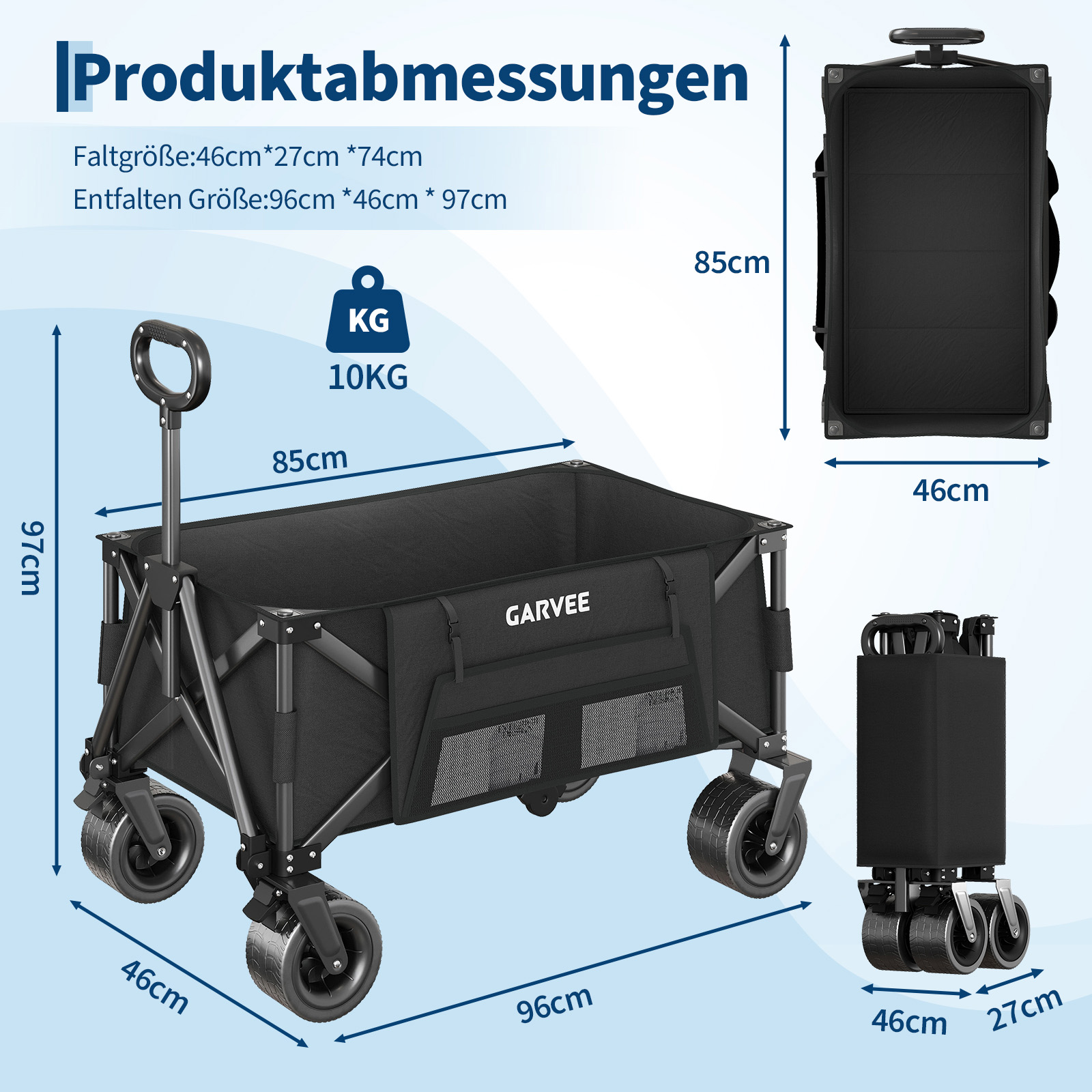 Outdoor Camping Cart with 8 In – обзор и цена Sports Equipment Trolley